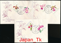 DDR Mi. Nr. 1420-1425 Orchideen - FDC - Siehe Scan - 1950-1970