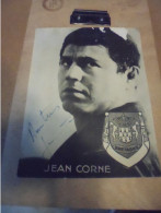 Autographe Catcheur Français 1960 " JEAN CORNE " - Sportspeople