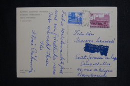 HONGRIE - Affranchissement De Budapest Sur Carte Postale Pour La France Par Avion- L 150026 - Covers & Documents