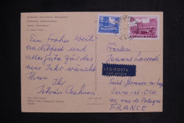 HONGRIE - Affranchissement De Budapest Sur Carte Postale Pour La France Par Avion- L 150027 - Briefe U. Dokumente