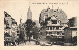 FRANCE - Strasbourg - Quai Des Moulins Et La Cathédrale - Carte Postale Ancienne - Strasbourg