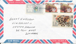 Canada Air Mail Cover Sent To Denmark 2-3-1996 - Luchtpost