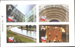 Luxemburg 2006 Presidence European Council 4-bloc From Booklet MNH 06.01 Architectural Elements - 2005