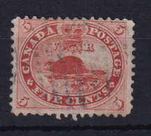 Colony Of Canada: 1859   American Beaver   SG31   5c   Pale Red    Used - Sin Clasificación