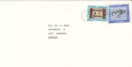 Kuwait Cover Sent To Denmark 3-2-1990 (one Of The Stamps Is Missing A Corner) - Kuwait