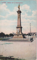 ARGENTINA - La Plata. Estatua De La Indipendencia.  VG Postmarks To UK. 1909 - Argentine