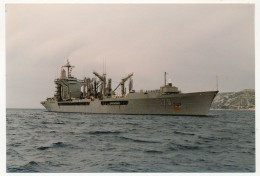 4 Photos Couleur Format Env. 10cm X 15cm - Navire Logistique USS Merrimack (AO-179) - 27/5/1996 - Boats