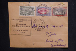 GUADELOUPE - Enveloppe De Pointe à Pitre En 1941 Avec Cachet Exposition De La Mer Et Forêt - L 150052 - Lettres & Documents