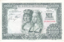 ESPAGNE - BILLET De BANQUE 1000 PESETAS 29/11/ 1957 - 1V9633998 - PICK 149 A Roi Ferdinand II D'Aragon Reine Isabelle I - 1000 Peseten