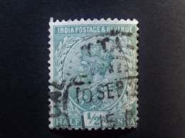 British India - INDIA -  King George V  - 1/2 Anna - Cancelled - 1911-35  George V