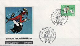 BRD FGR RFA - Freiherr Von Münchhausen (MiNr: 623) 1970 -  FDC Folio-print - 1961-1970