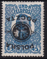 Poland 1918 Definitive Error-reverse Overprint MH(*) Michel 19 - Unused Stamps