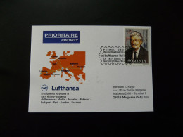 Premier Vol First Flight Bucharest Malpensa Airbus A319 Lufthansa 2009 - Briefe U. Dokumente