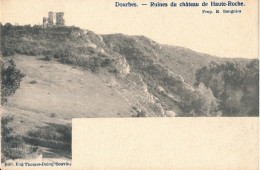 DOURBES  RUINES DU CHATEAU DE HAUTE ROCHE     2 SCANS - Viroinval