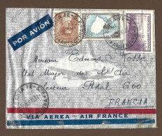 !!! LETTRE PAR AVION POUR LA FRANCE, CACHET DE SANTA FE-S.F, ARGENTINE, DU 15 MARS 1940 - Aéreo