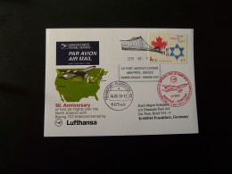 Vol Special Flight Montreal Frankfurt 50 Years Of North Atlantic Flights Boeing 707 Lufthansa 2010 - First Flight Covers