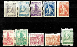 Fiume Year 1919  MNG/MH Lot Of Stamps - Fiume