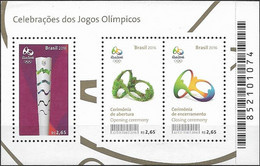 BRAZIL - SOUVENIR SHEET OLYMPIC TORCH RIO'2016 SUMMER OLYMPIC GAMES 2016 - MNH - Summer 2016: Rio De Janeiro