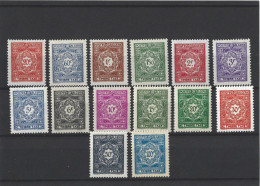 !!! ALGÉRIE, TIMBRES TAXES NUMÉROS 35 À 48, NEUFS, SANS CHARNIÈRES, DE 1947/1955 - Portomarken