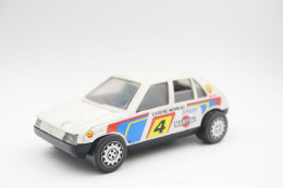 Gozan Toys, PEUGEOT 205 Rene Moreau Rally, Made In Spain, 1970's *** 12 Cm (style Tonka) - Dinky