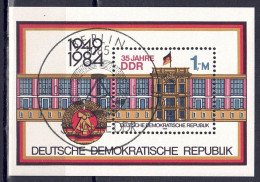DDR 1984 - 35 Jahre DDR, Block 77, Gestempelt / Used - 1981-1990