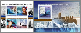 SIERRA LEONE 2023 MNH Submarine North Pole U-Boot Nordpol M/S+S/S – OFFICIAL ISSUE – DHQ2405 - Sottomarini