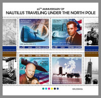 SIERRA LEONE 2023 MNH Submarine North Pole U-Boot Nordpol M/S – OFFICIAL ISSUE – DHQ2405 - Submarines