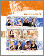 CENTRAL AFRICAN 2023 MNH Marilyn Monroe M/S – OFFICIAL ISSUE – DHQ2405 - Famous Ladies