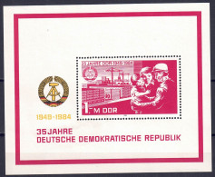 DDR 1984 - 35 Jahre DDR, Block 78, Postfrisch ** / MNH - 1981-1990