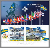 SIERRA LEONE 2023 MNH Sweden Joins NATO S/S – IMPERFORATED – DHQ2405 - OTAN