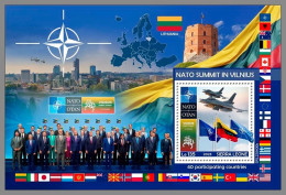 SIERRA LEONE 2023 MNH NATO Summit In Vilnius S/S – IMPERFORATED – DHQ2405 - OTAN