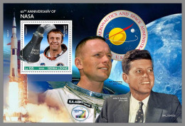 SIERRA LEONE 2023 MNH John F. Kennedy NASA Space Raumfahrt S/S – IMPERFORATED – DHQ2405 - Kennedy (John F.)