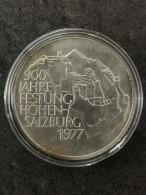 100 SCHILLING ARGENT 1977 FORTERESSE DE HOHENSALZBURG AUTRICHE / AUSTRIA SILVER - Autriche