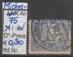 1908 - NIEDERLANDE - FM/DM "Ziffern Im Oval" 1 1/2 C Ultramarin - O Gestempelt - S. Scan (75o Nl) - Used Stamps