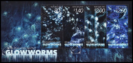 [Q] Nuova Zelanda / New Zealand 2016: Foglietto Vermi Bioluminescenti / Glowworms S/S ** - Blocks & Kleinbögen