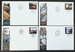 Åland FDC 2005, 2006 Landscapes, Natural Environments From Lemland, Sottunga, Vårdö, Geta  MiNo 256, 257, 267, 268 - Aland