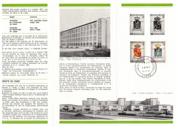 BELGIQUE       1967      N° 1433/34   Universités De Liège Et De Gand   Oblitération 1er Jour (prévente) - Post Office Leaflets