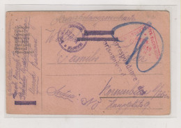 RUSSIA, 1916 POW Postal Stationery To  Austria - Storia Postale