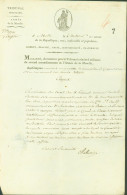 LAS Lettre Autographe Signature Mallarmé Accusateur Tribunal Criminel Militaire Armée De La Moselle Révolution - Politicians  & Military