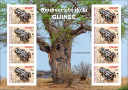 GUINEA 2023 IMPERF M/S 8V - BIODIVERSITY - FROGS FROG GRENOUILLES GRENOUILLE - MNH - Grenouilles