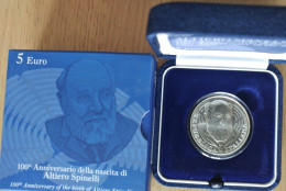 5 Euro 100° Anniversario Della Nascita Di Altiero Spinelli - Italie