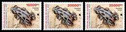 GUINEA 2023 SET 3V - BIODIVERSITY - FROGS FROG GRENOUILLES GRENOUILLE - MNH - Grenouilles