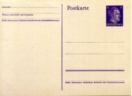 UKRAINE, Occ. Tedesca Ucraina, Postkarte - Cartolina Postale Nuova, 6 Adolf Hitler - Occupazione 1938 – 45