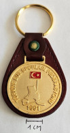 Turkiye Buz Sporlari Federasyonu Turkish Ice Skating Federation Turkey Pendant Keyring PRIV-2/6 - Sports D'hiver