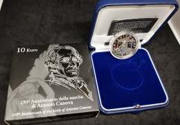 10 Euro 250° Anniversario Della Nascita Di Antonio Canova - Italie