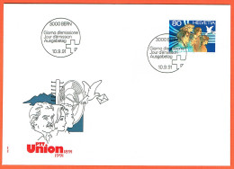 2xFDC 1991 DE COLLECTION SERIE+BLOC DE 4. OBLITERE 1er/J.10.9.1991. C/.S.B.K. Nr:818. Y&TELLIER Nr:1382. MICHEL Nr:1454. - FDC