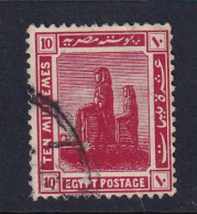 Egypt: 1921/22   Pictorial  SG92    10m   Lake   Used - 1915-1921 British Protectorate