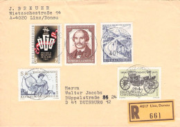 ÖSTERREICH - EINSCHREIBEN 1983 LINZ - DUISBURG/DE / 5032 - Lettres & Documents