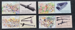 Malaysia Battle Sites 2016 Police World War Weapon Combat Fighting Bom Military Aboriginal Knife Gun (stamp) MNH - Malaysia (1964-...)