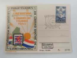 4ème Journée Du Timbre 1945 - Commemoration Cards